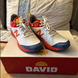 New Balance Red and White Sneakers